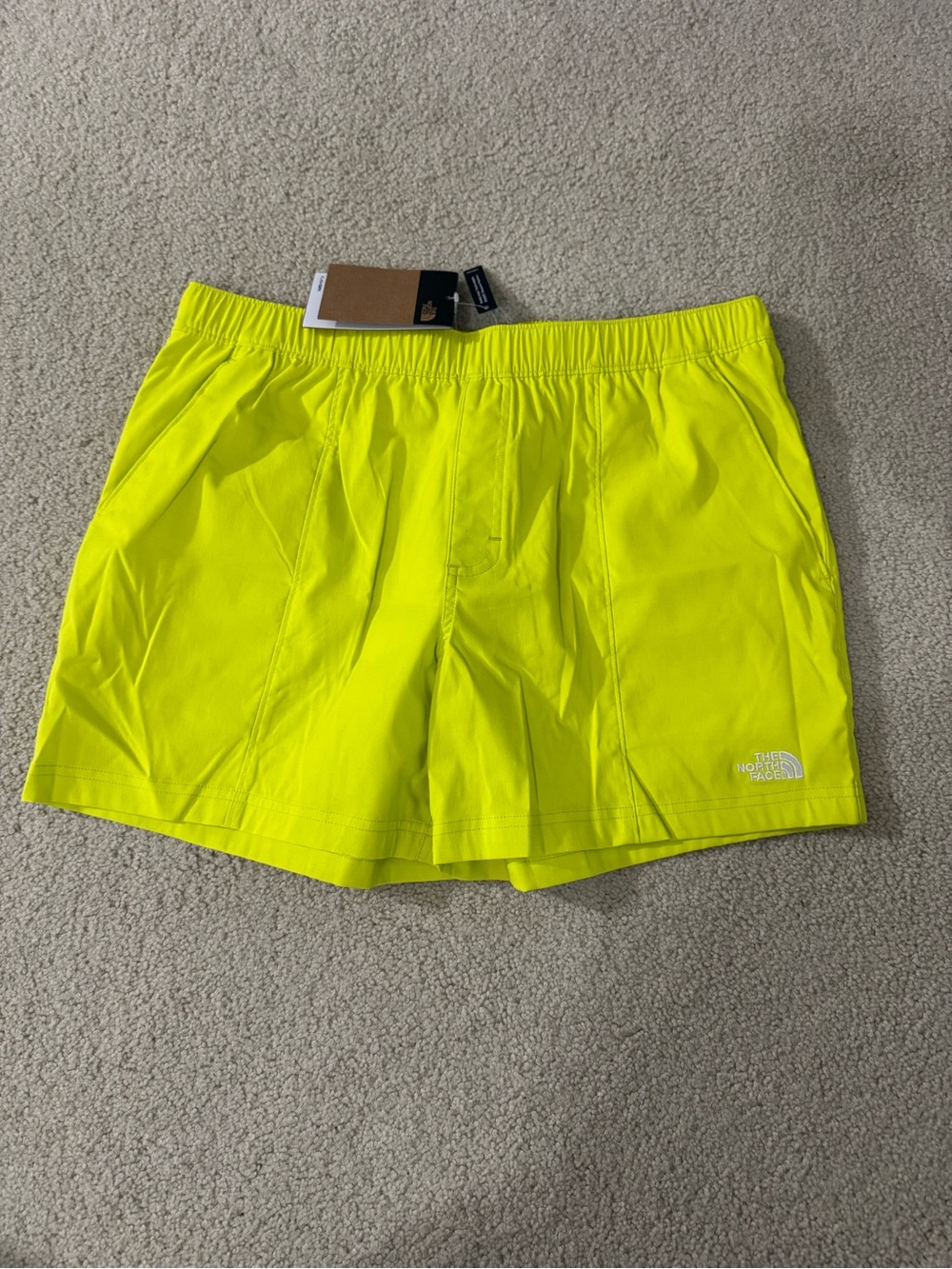 The North Face Bright Neon Yellow Running Shorts